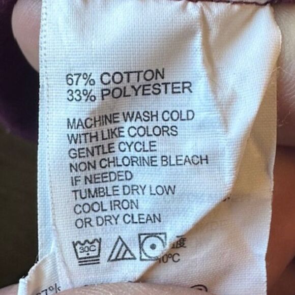 Tommy Bahama Reversible 1/4 Zip Top in Size XL Colors Purple Rose and Blush - Picture 5 of 8